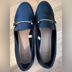 Target A New Day Black Loafers with Gold Accent